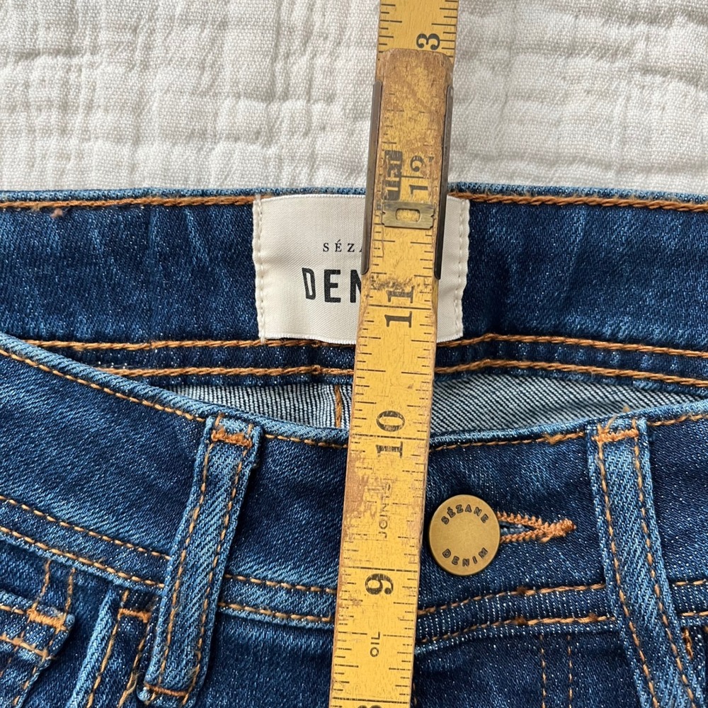 Sezane Slim Parfait Jeans Denim Blue 24 NWOT - Picture 8 of 11